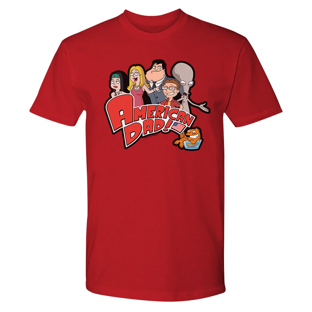American Dad Group Adult Short Sleeve T-Shirt - Image 3