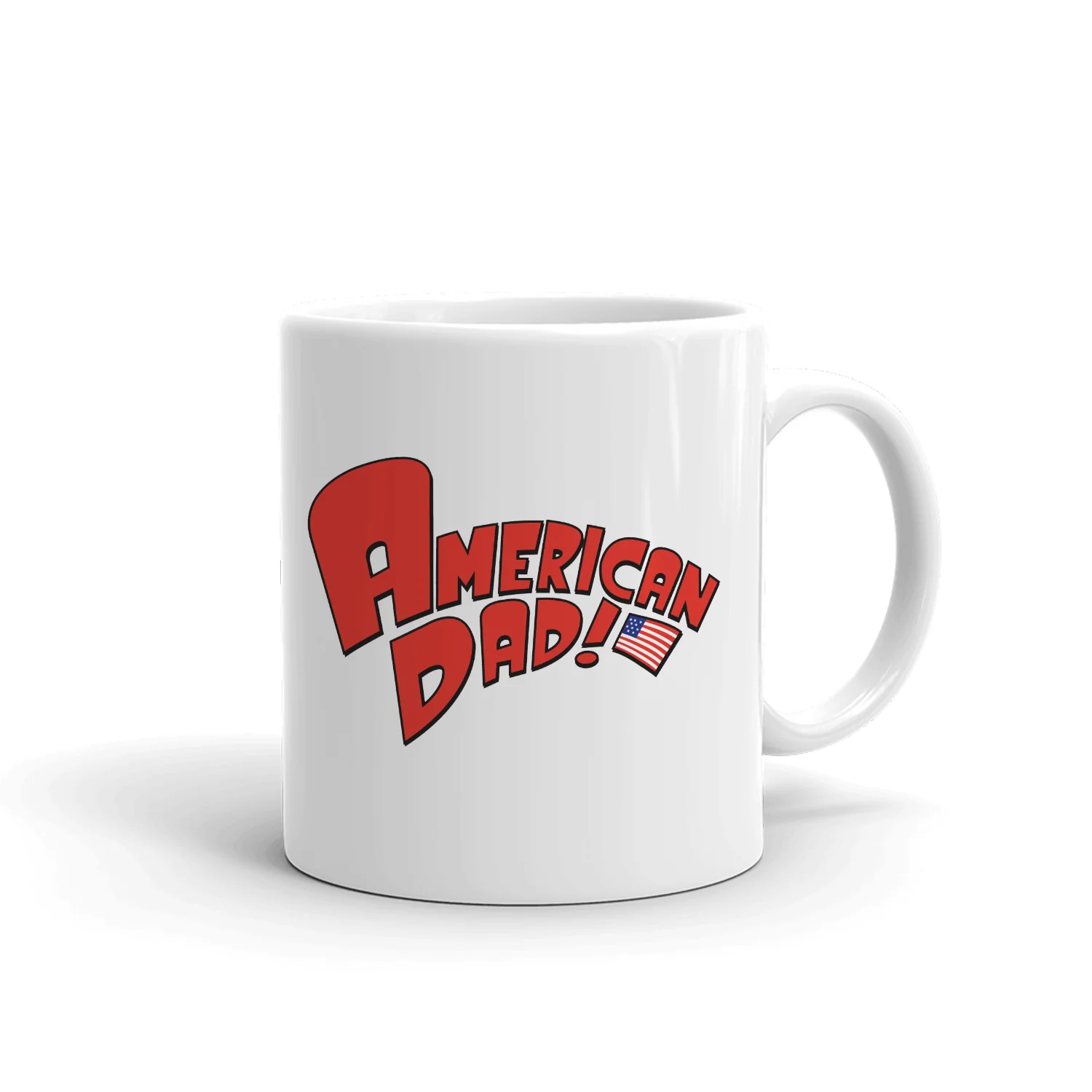 American Dad Logo White Mug - Image 3