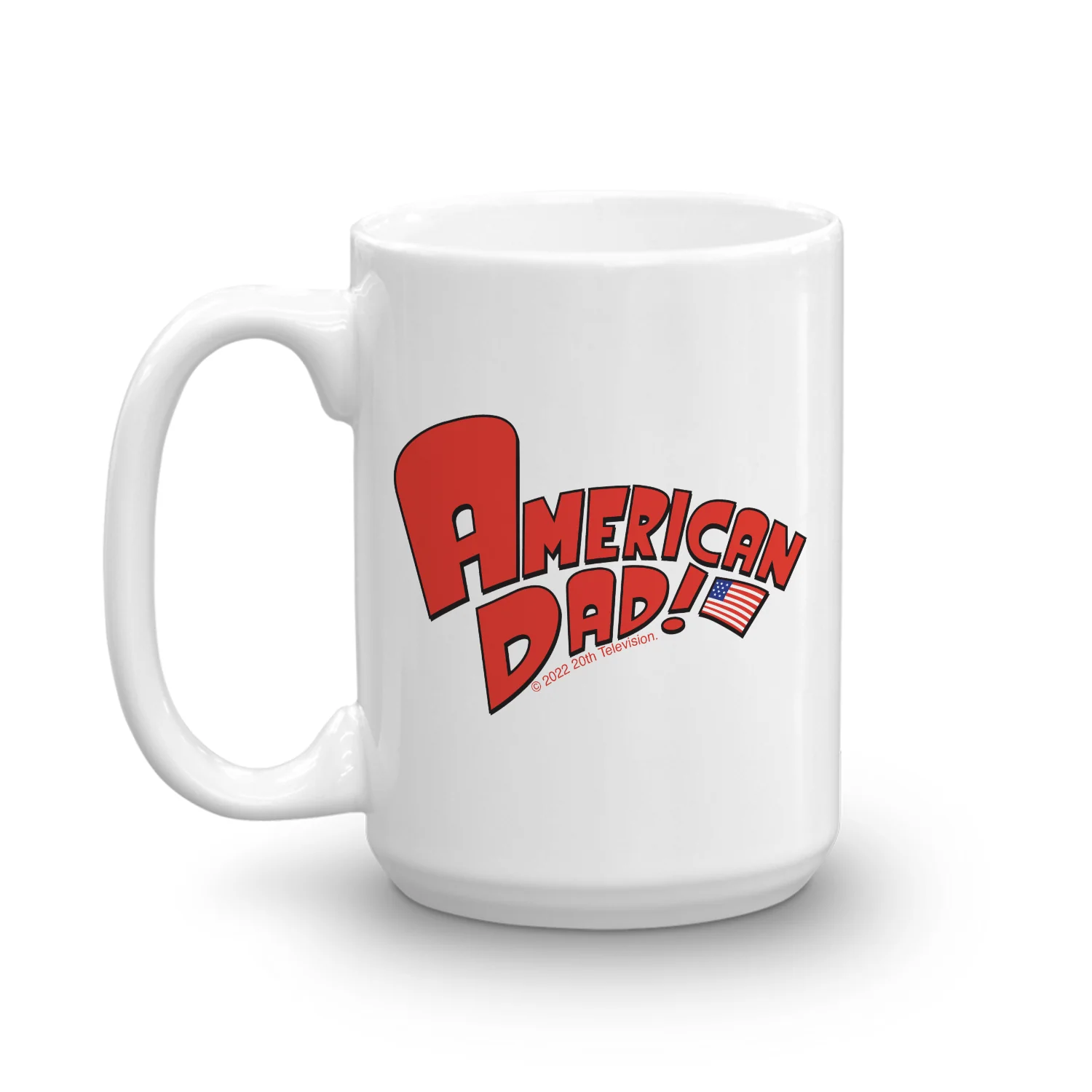 American Dad Logo White Mug - Image 4