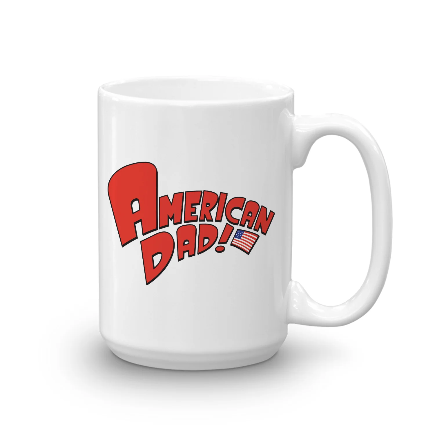 American Dad Logo White Mug - Image 5