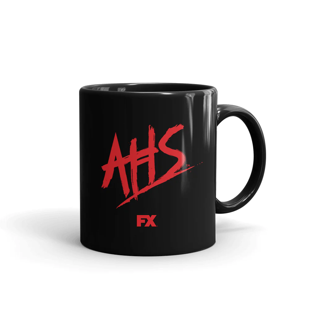 American Horror Story AHS Slasher Logo Black Mug - Image 3