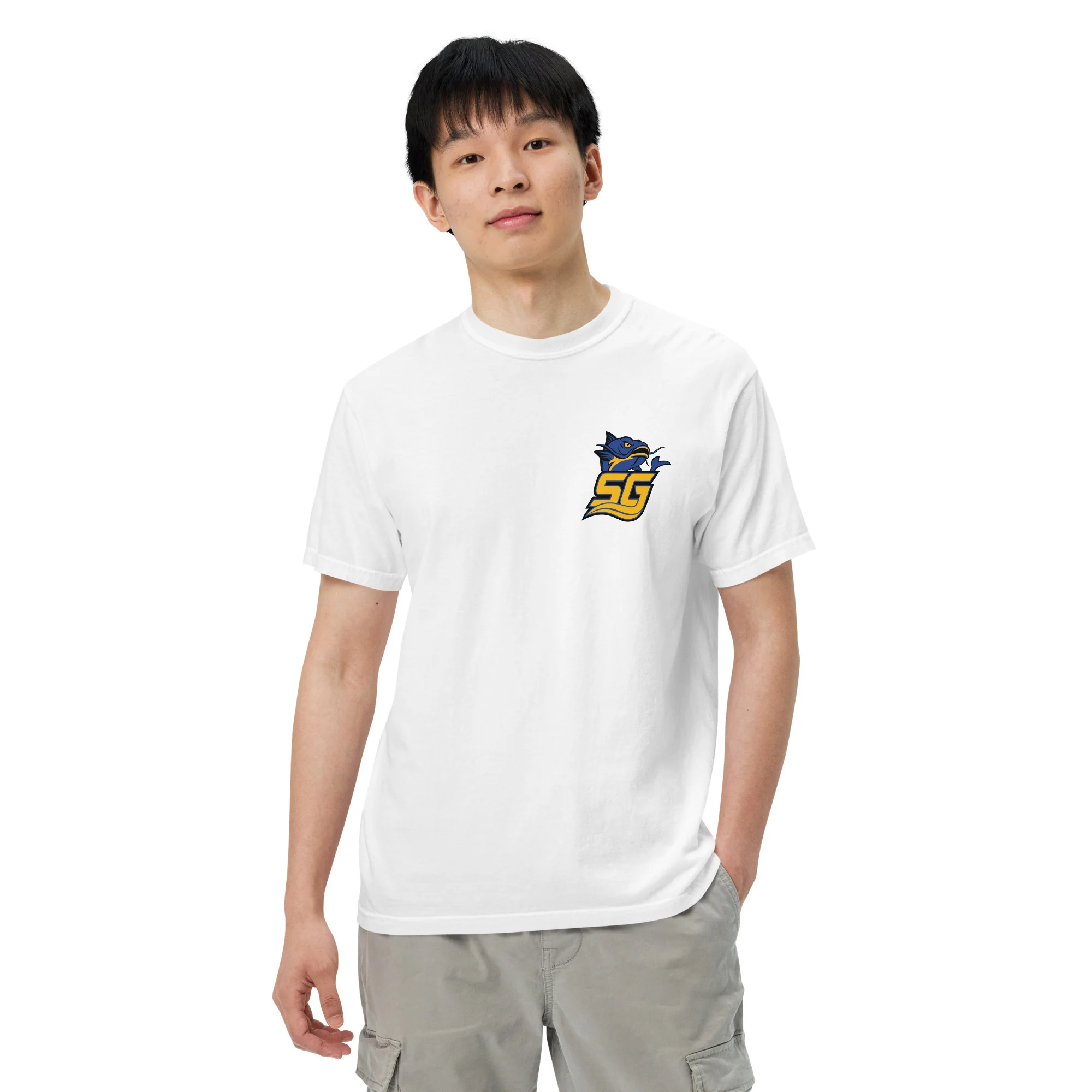 Chad Powers South Georgia Catfish Logo Comfort Colors T-Shirt - Image 3
