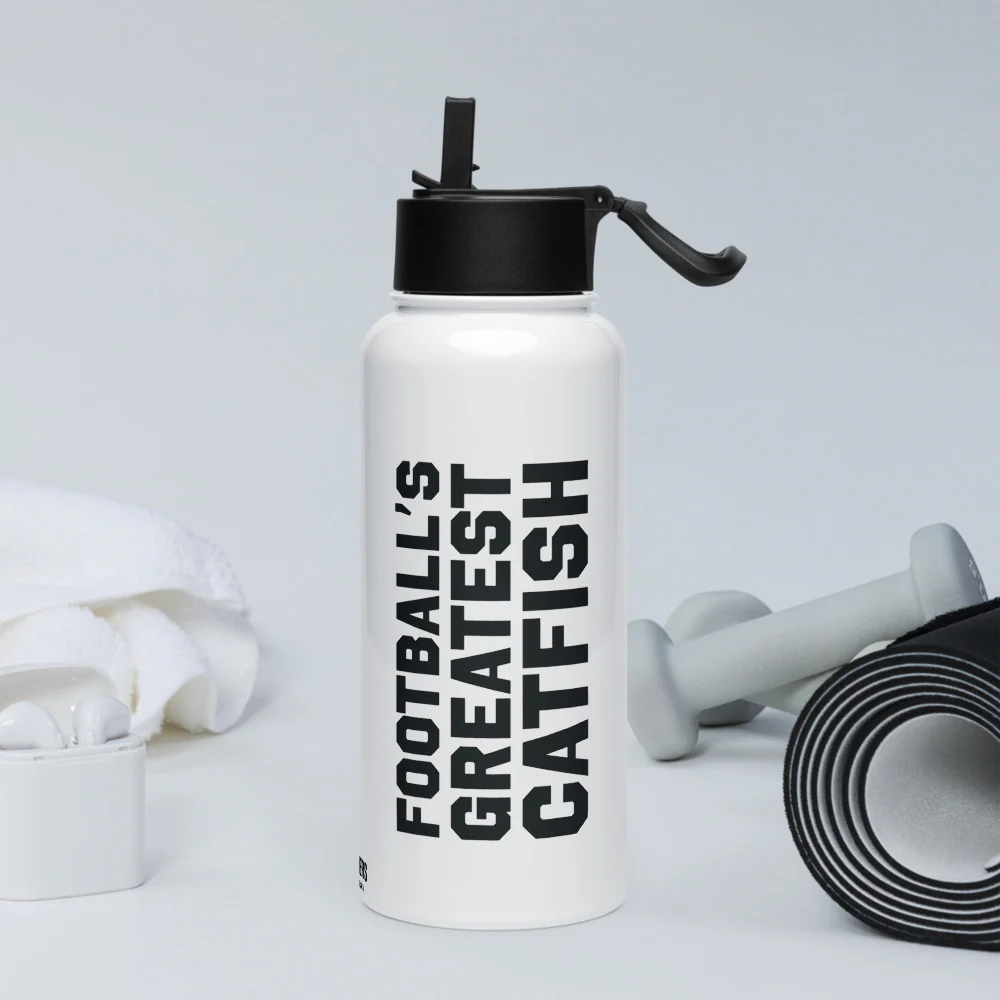 Chad Powers Football's Greatest Catfish Stainless Steel Water Bottle - Image 4