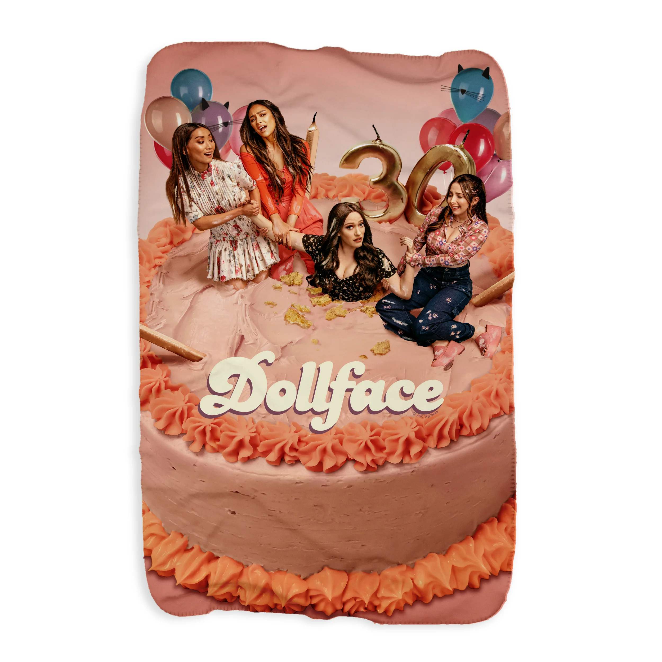 Dollface Key Art Sherpa Blanket - Image 3