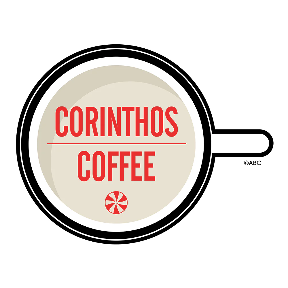 General Hospital Corinthos Coffee Peppermint Logo Two-Tone Mug - Image 4