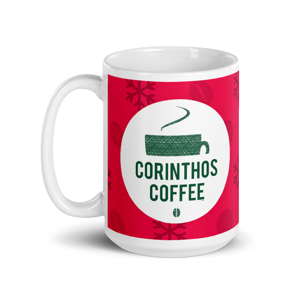 General Hospital Corinthos Coffee Snowflake White Mug - Image 6