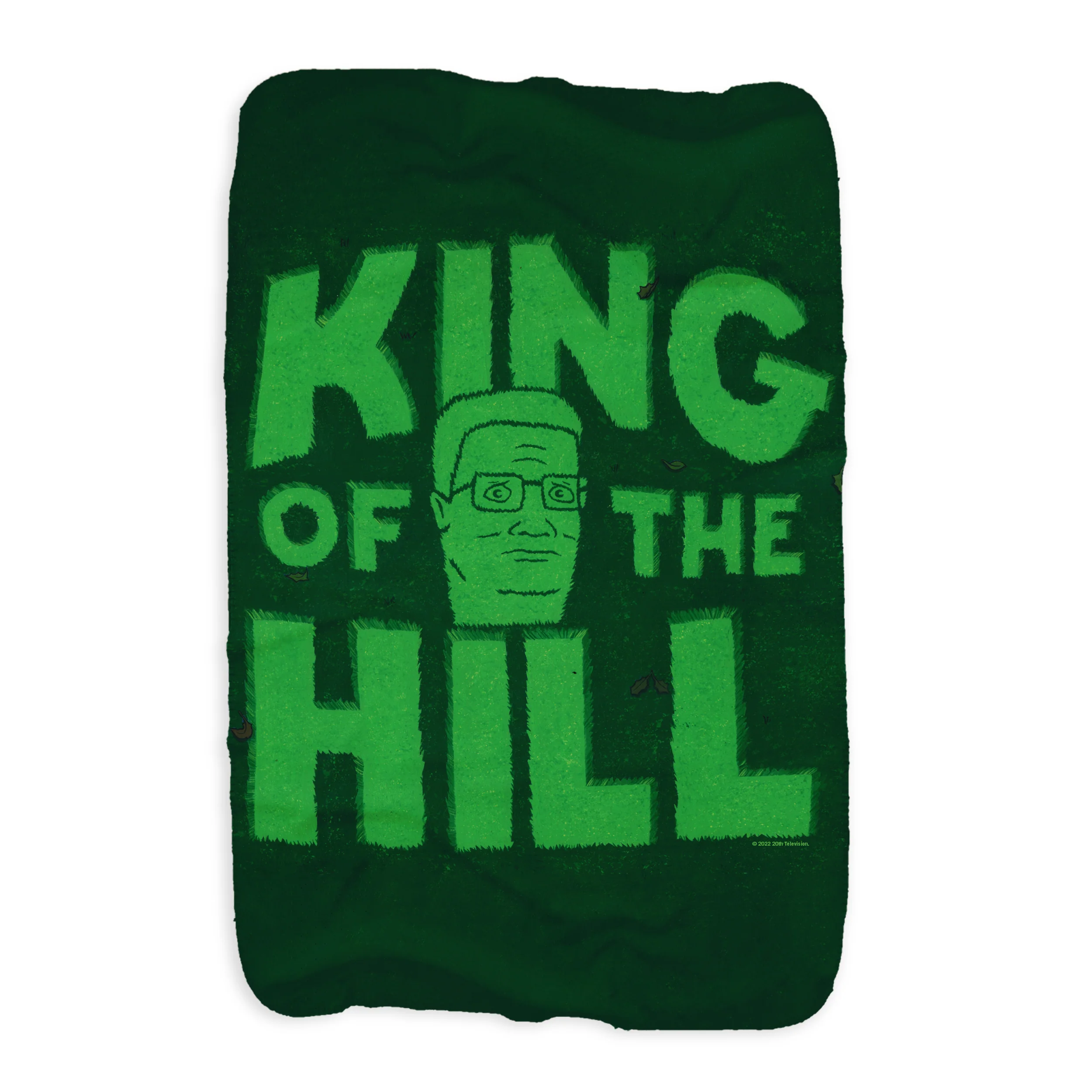 King of the Hill Grass Logo Sherpa Blanket - Image 3