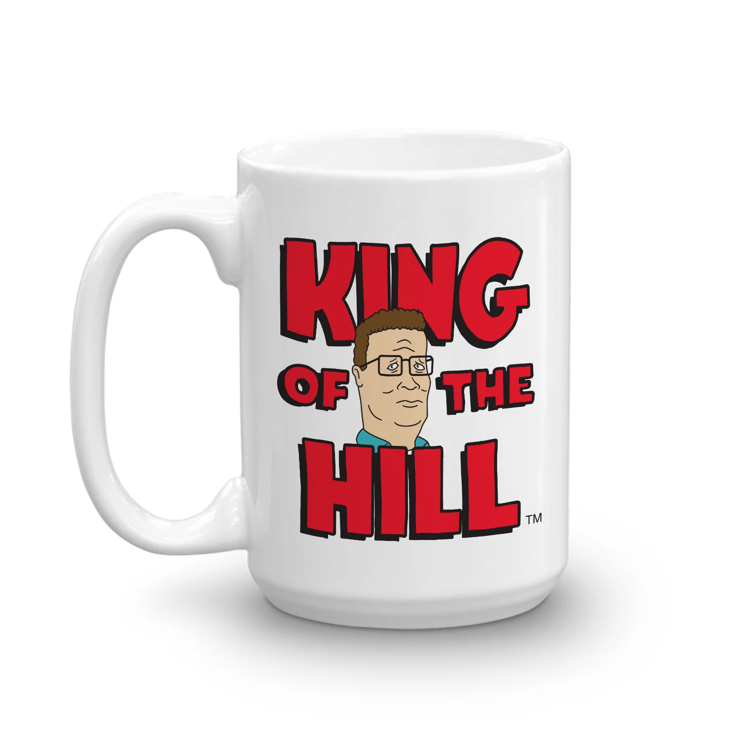 King of the Hill Logo White Mug - Image 4