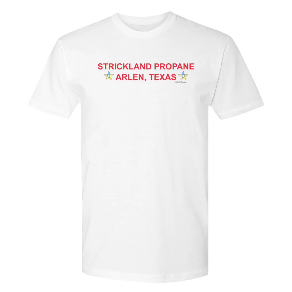 King of the Hill Strickland Propane Adult Short Sleeve T-Shirt - Image 4
