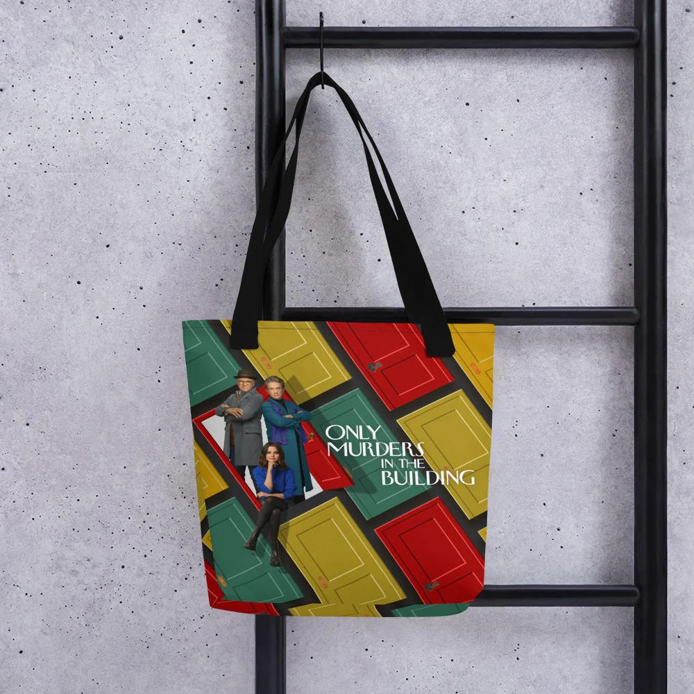 Only Murders In The Building Season 2 Key Art Premium Tote Bag - Image 3