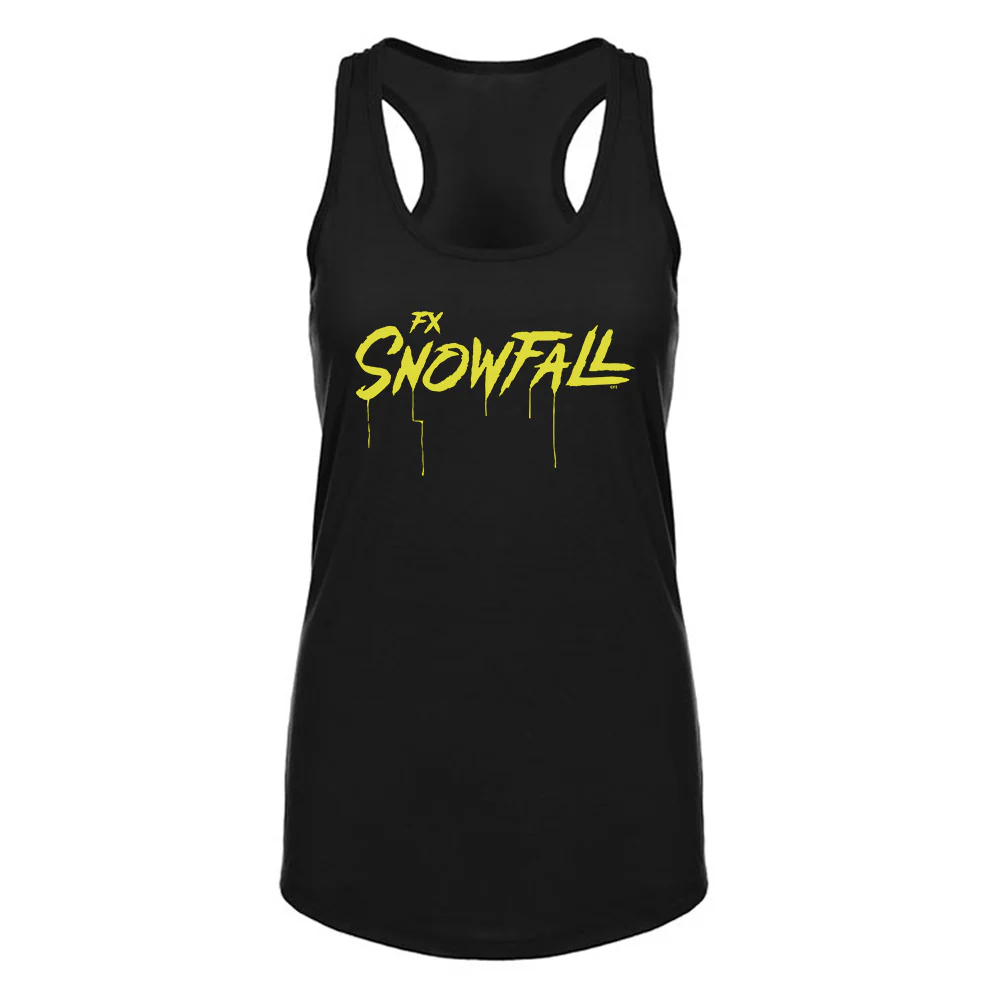Snowfall Drip Logo Women's Racerback Tank Top - Image 3